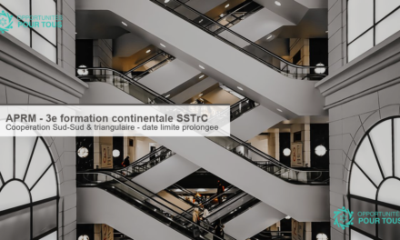 APRM (MAEP) – 3e formation continentale sur la coopération Sud-Sud et triangulaire