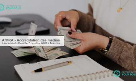 AfCRA – Accréditation des médias pour le lancement officiel du 7 octobre 2026 à Maurice