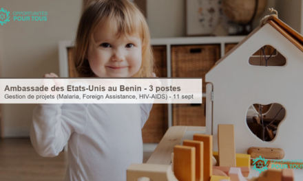 Ambassade des États-Unis au Bénin recrute (3 postes en gestion de projets)