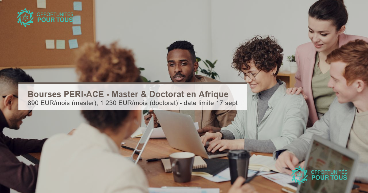 Bourses PERI-ACE – mobilité académique intra-africaine (master et doctorat)