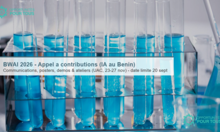 BWAI 2026 – Benin Workshop on Artificial Intelligence : appel à contributions