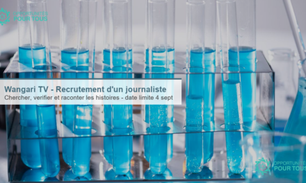 Wangari TV – Recrutement d&rsquo;un journaliste