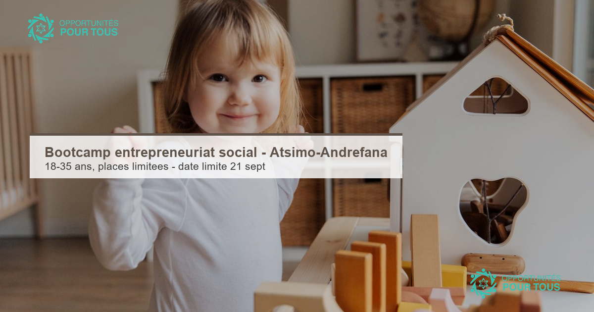Bootcamp entrepreneuriat social et solidaire – Atsimo-Andrefana (18-35 ans)