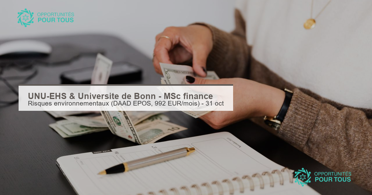 Bourse Master UNU-EHS & Université de Bonn 2027 – Un MSc entièrement financé en Allemagne