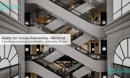 Safety for Voices Fellowship – Cinq semaines de mentorat féministe