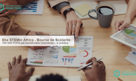 She STEMin Africa – Première Bourse de Scolarité (100 000 FCFA par bénéficiaire)