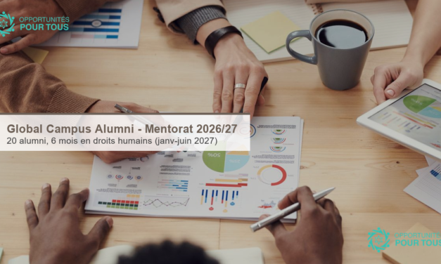 Global Campus Alumni – Programme de mentorat 2026/27 en droits humains