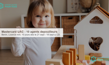 Programme Mastercard à l&rsquo;UAC – 10 agents dépouilleurs recherchés