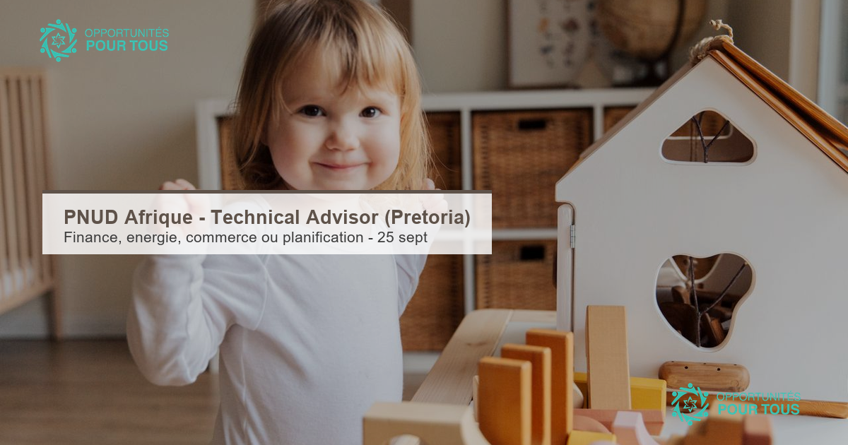 PNUD Afrique recrute un Technical Advisor (Pretoria)