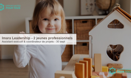 Imara Leadership recrute deux jeunes professionnels