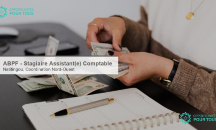 ABPF recrute un(e) stagiaire Assistant(e) Comptable (Natitingou)