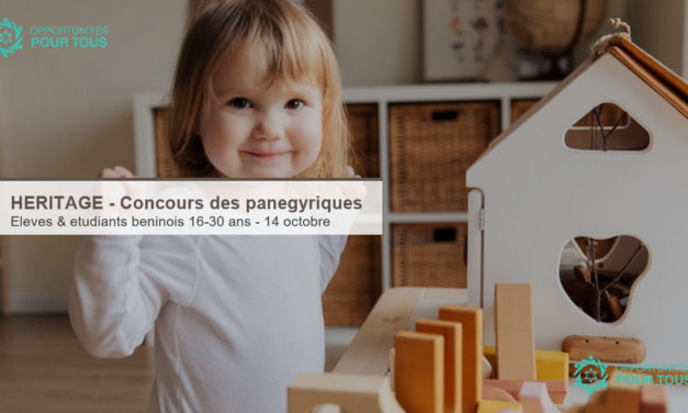 HÉRITAGE – Concours de documentation des panégyriques pour les jeunes Béninois (16-30 ans)
