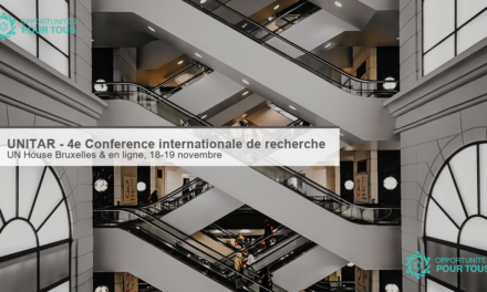 UNITAR – 4ᵉ Conférence internationale de recherche (Bruxelles et en ligne)