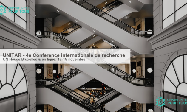 UNITAR – 4ᵉ Conférence internationale de recherche (Bruxelles et en ligne)