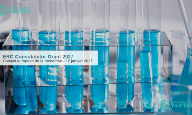 ERC Consolidator Grant 2027 – L&rsquo;appel à propositions est ouvert