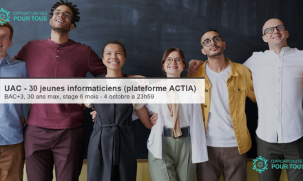 L&rsquo;UAC recrute 30 jeunes informaticiens pour un stage professionnel (plateforme ACTIA)