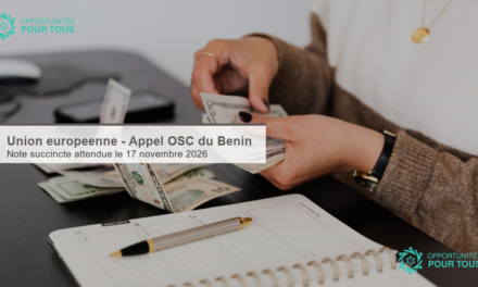 Union européenne – Appel à propositions pour les OSC actives au Bénin