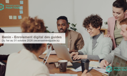 Bénin – Recensement et enrôlement digital des guides de tourisme (1<sup>er</sup> au 31 octobre)