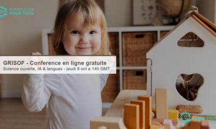 GRISOF – Conférence en ligne gratuite : science ouverte, IA et diversité linguistique (8 octobre)