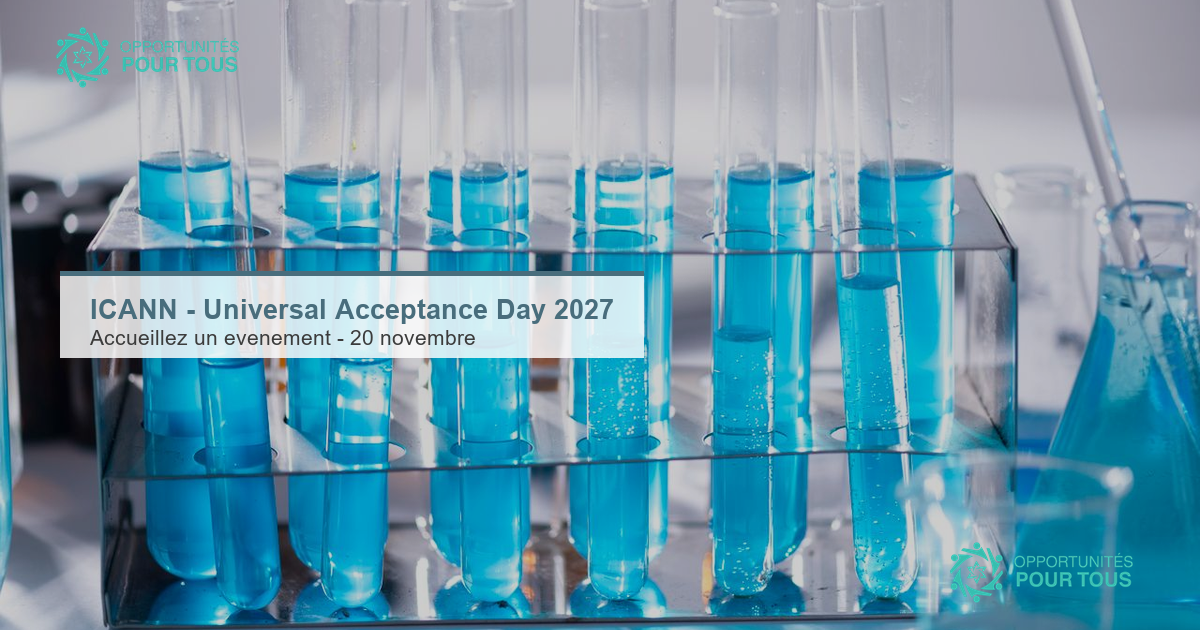 ICANN – Appel à propositions pour l&rsquo;Universal Acceptance Day 2027