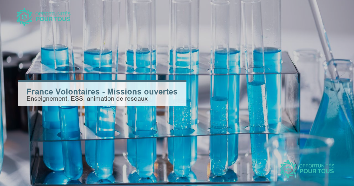 France Volontaires – Plusieurs missions de volontariat international à pourvoir