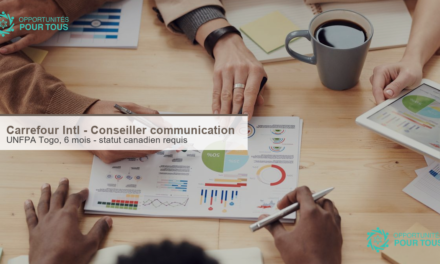 Carrefour International – Conseiller·ère en communication et partenariat auprès de l&rsquo;UNFPA Togo (6 mois)