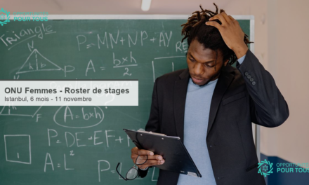 ONU Femmes – Roster de stages Programme et Opérations à Istanbul (2026-2027)