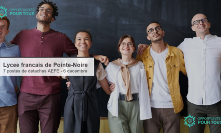Lycée français Charlemagne de Pointe-Noire – Sept postes d&rsquo;enseignants détachés pour la rentrée 2027