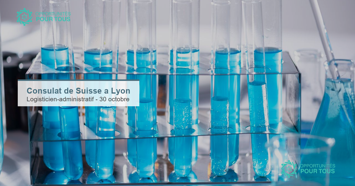 Le Consulat général de Suisse à Lyon recrute un logisticien et collaborateur administratif