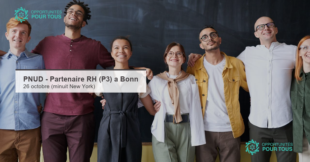PNUD – Spécialiste Partenaire commercial RH (P3) à Bonn